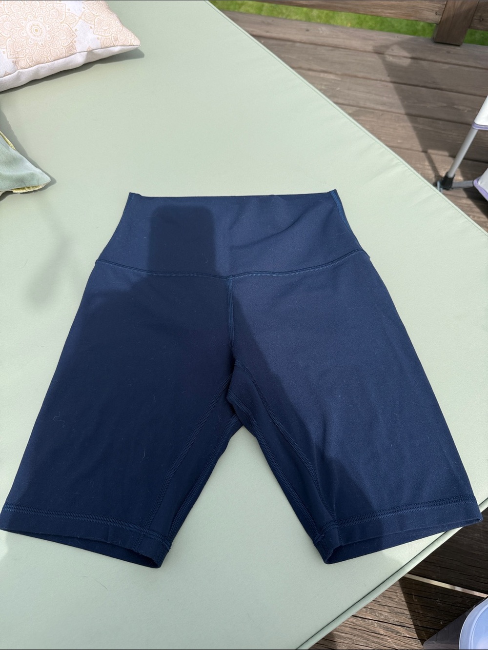 Lululemon High-Waist Women’s Navy Bike Shorts
